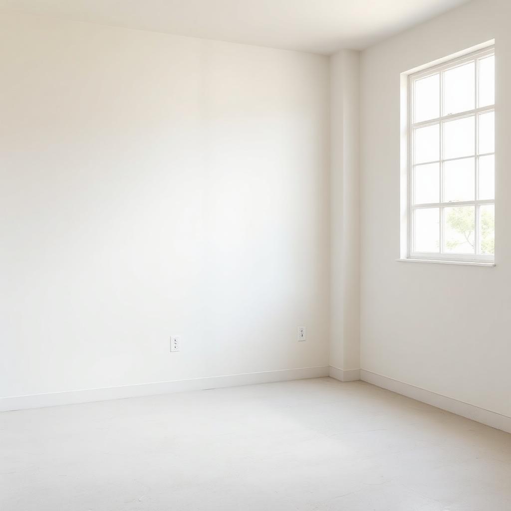 Fresh drywall installation