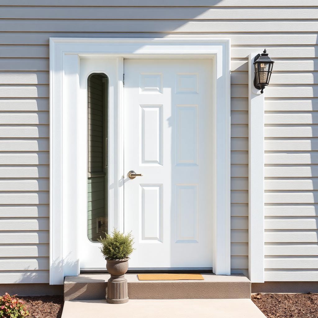 New exterior door installation